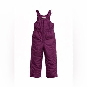 OshKosh B’Gosh Toddler Snow Bib Pants 24M Purple Insulated Winter Ski Snow EUC